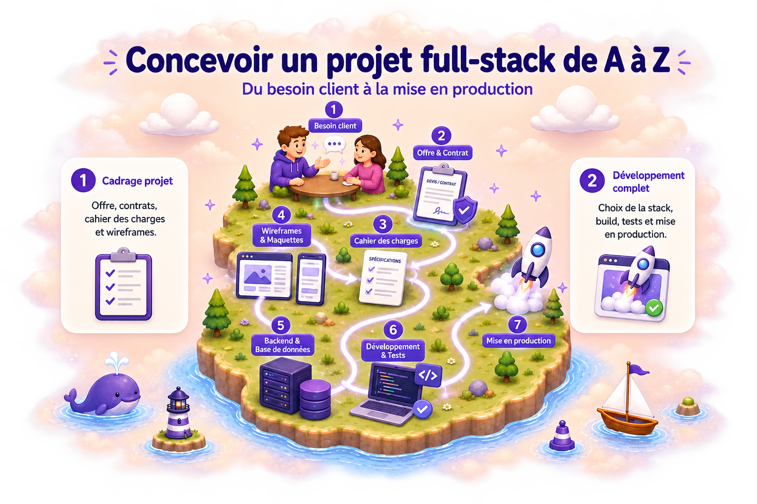 Concevoir un projet full-stack de A à Z